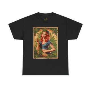 cannabis pinup unisex Heavy Cotton Tee