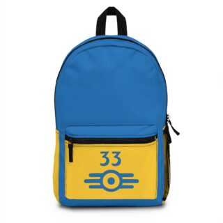 stylized Backpack Lucy's Vault 33 Fallout - props replica Backpack Vault 33 from Fallout