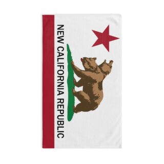 Hand towel with New California Republic Flag design. An ideal gift for fans of the Fallout series.